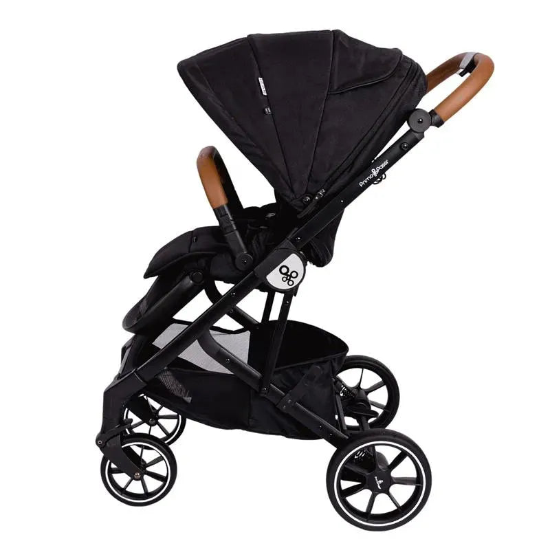 Primo Passi - Icon V2 Stroller, Newborn to Toddler with Reversible Seat & Compact Fold, All Black Image 2