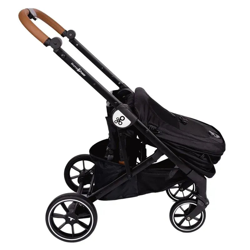 Primo Passi - Icon V2 Stroller, Newborn to Toddler with Reversible Seat & Compact Fold, All Black Image 9