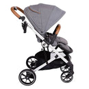 Primo Passi - Icon V2 Stroller, Newborn to Toddler with Reversible Seat & Compact Fold, Gray Melange Image 2