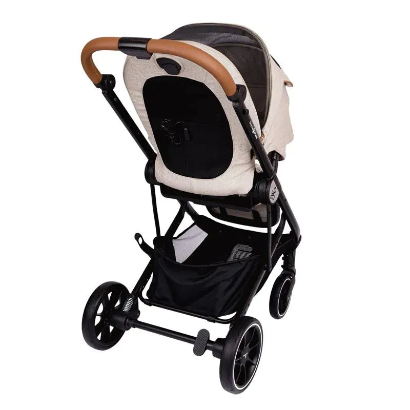 Primo Passi - Icon V2 Stroller, Newborn to Toddler with Reversible Seat & Compact Fold, Beige Melange Image 10