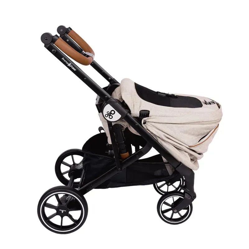 Primo Passi - Icon V2 Stroller, Newborn to Toddler with Reversible Seat & Compact Fold, Beige Melange Image 13