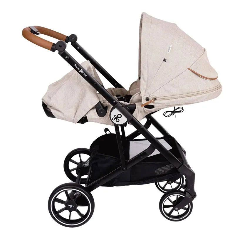 Primo Passi - Icon V2 Stroller, Newborn to Toddler with Reversible Seat & Compact Fold, Beige Melange Image 15