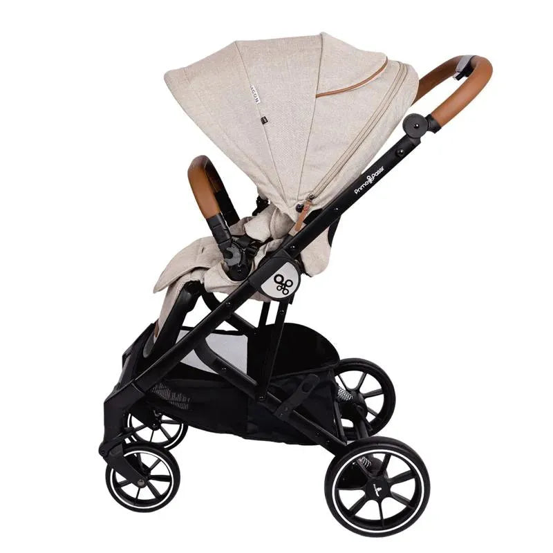 Primo Passi - Icon V2 Stroller, Newborn to Toddler with Reversible Seat & Compact Fold, Beige Melange Image 3