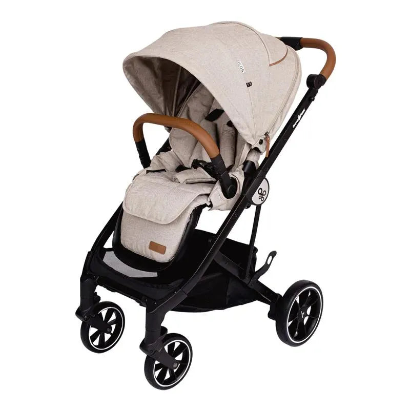 Primo Passi - Icon V2 Stroller, Newborn to Toddler with Reversible Seat & Compact Fold, Beige Melange Image 4