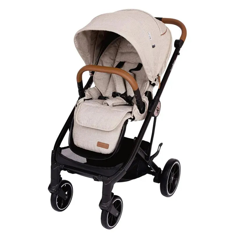 Primo Passi - Icon V2 Stroller, Newborn to Toddler with Reversible Seat & Compact Fold, Beige Melange Image 6