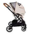 Primo Passi - Icon V2 Stroller, Newborn to Toddler with Reversible Seat & Compact Fold, Beige Melange Image 9