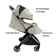 Primo Passi - Icon Travel Stroller Special Edition, Chrome Frame/Beige Image 2