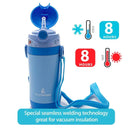 Primo Passi - Insulated Straw Bottle 12oz/350ml, Blue Image 3