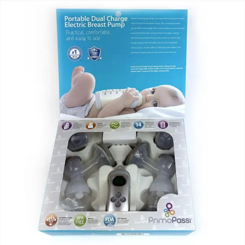 Primo Passi - Portable Dual Charge Electric Breast Pump, Special Edition Image 6