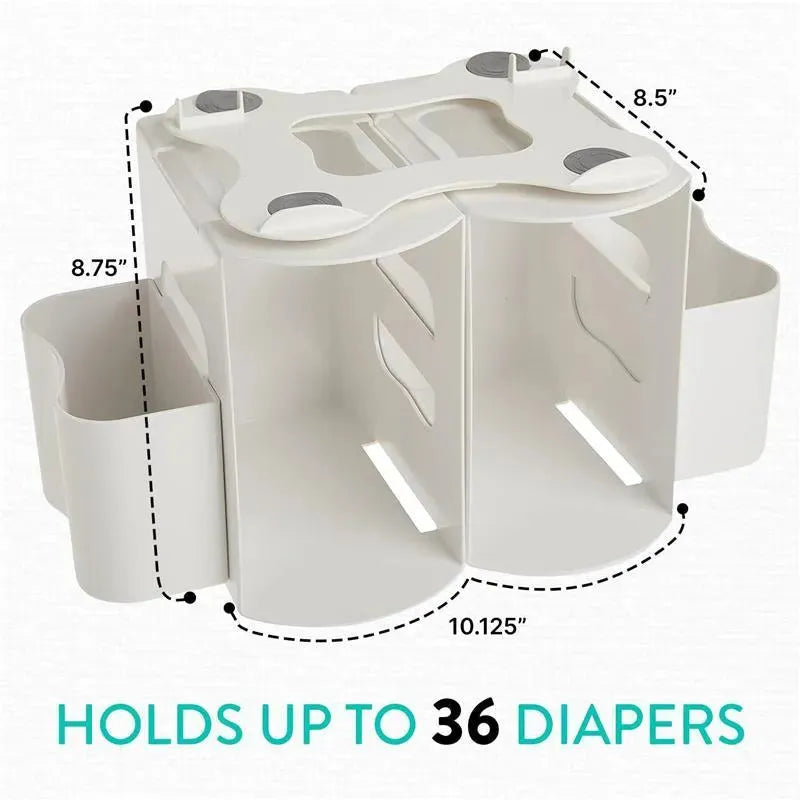 Prince Lionheart - 2-in-1 Diaper Caddy, Modular Diaper Depot Organizer  Image 2