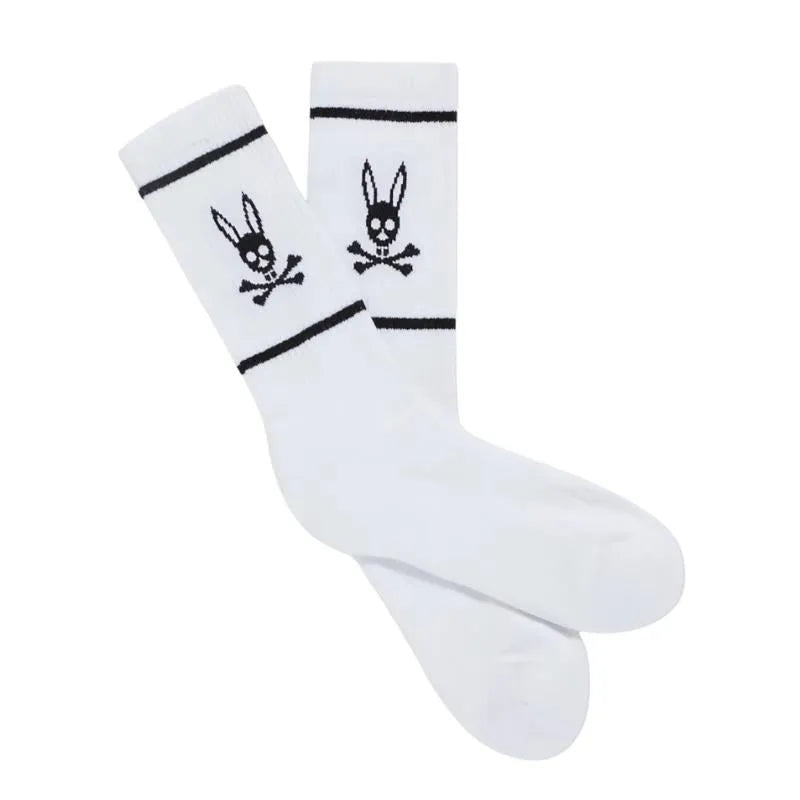 Psycho Bunny Kids - Mens Socks, White Image 1