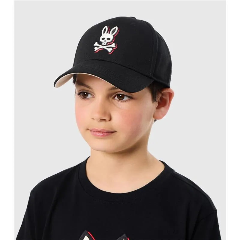 Psycho Bunny Kids - Riviera Trucker Cap Black Image 1