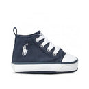 Ralph Lauren Baby - Boy Hamptyn High-Top Sneaker Crib Shoes, Navy Image 3