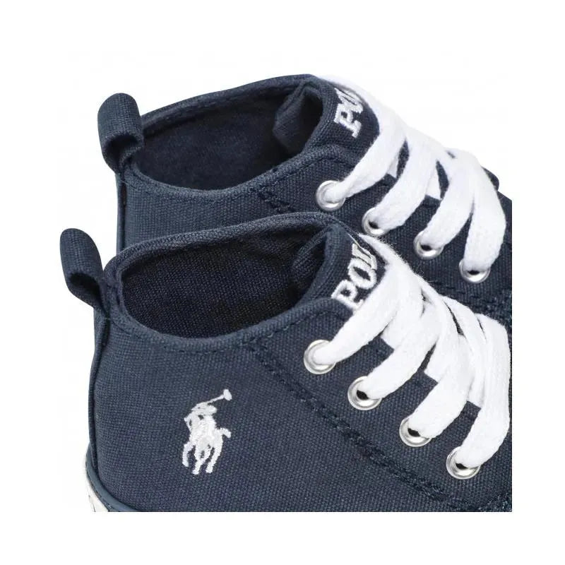 Ralph Lauren Baby - Boy Hamptyn High-Top Sneaker Crib Shoes, Navy Image 7