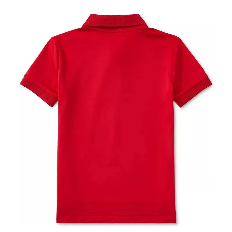 Ralph Lauren Baby - Boys Performance Jersey Polo Shirt, Red Image 2