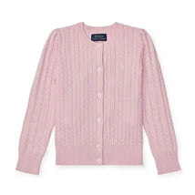 Ralph Lauren Baby - Long-Sleeve Cashmere Cable Knit Cardigan Sweater Pink Image 1