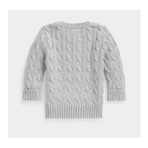 Ralph Lauren Baby - Long-Sleeve Cotton Cable-Knit Crewneck Sweater Image 2