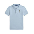 Ralph Lauren Baby - Short-Sleeve Basic Mesh Novelty Bear Graphic Polo, Blue Hmngway Bear Image 1