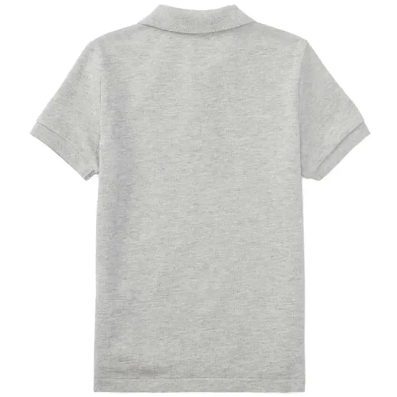 Ralph Lauren Baby - Short-Sleeve Basic Mesh Polo, Grey Heather Image 2