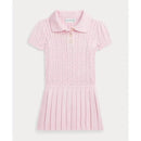 Ralph Lauren Baby - Short-Sleeve Cotton Mini Cable Knit Polo Dress  Image 1