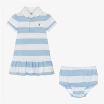 Ralph Lauren Baby - Short-Sleeve Rugby Jersey Knit Polo Peplum Dress Image 2