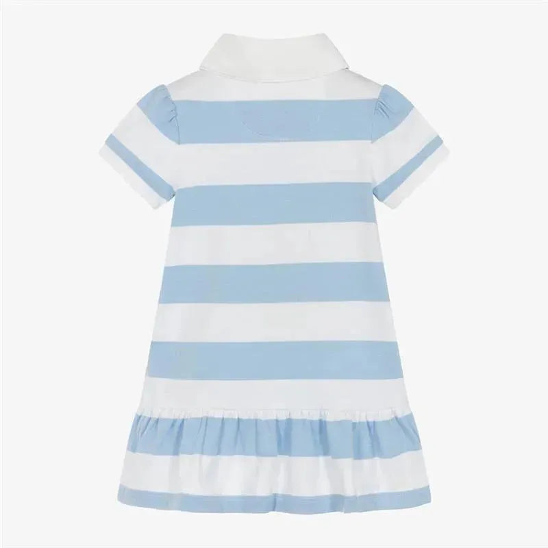 Ralph Lauren Baby - Short-Sleeve Rugby Jersey Knit Polo Peplum Dress Image 3