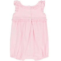 Ralph Lauren Baby - Sleeveless Oxford Mesh Bubble Shortall, Carmel Pink  Image 2