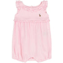 Ralph Lauren Baby - Sleeveless Oxford Mesh Bubble Shortall, Light Pink Image 1