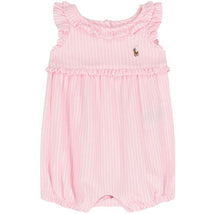 Ralph Lauren Baby - Sleeveless Oxford Mesh Bubble Shortall, Light Pink Image 1