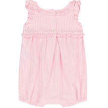 Ralph Lauren Baby - Sleeveless Oxford Mesh Bubble Shortall, Light Pink Image 2