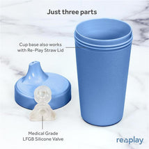 Re Play - 10oz Reusable Spill Proof Cups for Kids, Denim Image 2