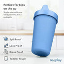 Re Play - 10oz Reusable Spill Proof Cups for Kids, Denim Image 7