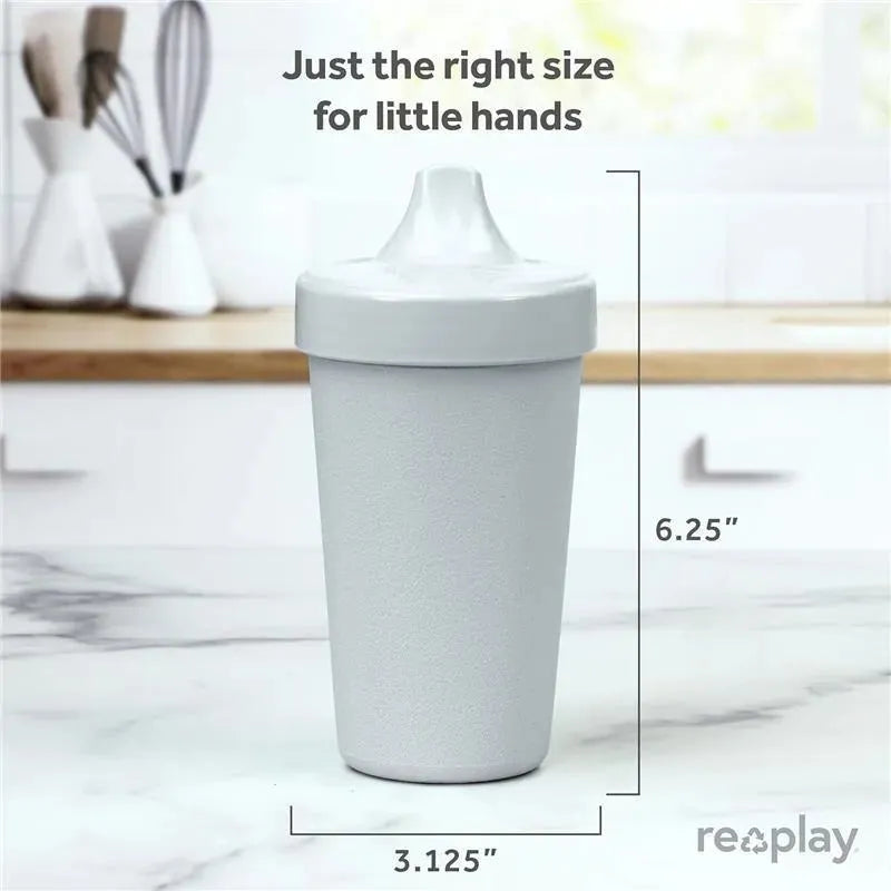 Re Play - 10oz Reusable Spill Proof Cups for Kids, Grey Image 3