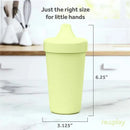 Re Play - 10oz Reusable Spill Proof Cups for Kids, Leaf Image 3