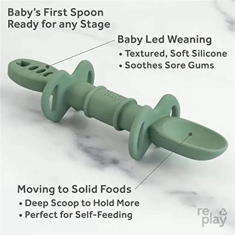 Re Play - 2Pk Dip & Redip Feeding Tool, Sage Image 4