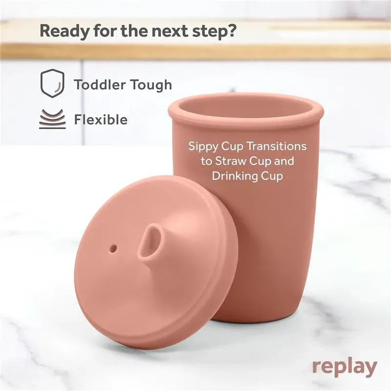 Re Play - 8Oz Sustainables Silicone Sippy Cup for Toddlers, Desert Image 2