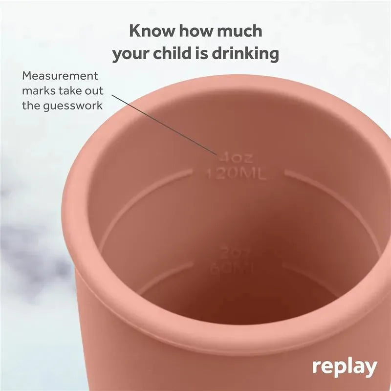 Re Play - 8Oz Sustainables Silicone Sippy Cup for Toddlers, Desert Image 4