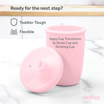 Re Play - 8Oz Sustainables Silicone Sippy Cup for Toddlers, Ice Pink Image 3