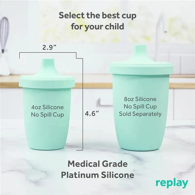 Re Play - 8Oz Sustainables Silicone Sippy Cup for Toddlers, Mint Image 3