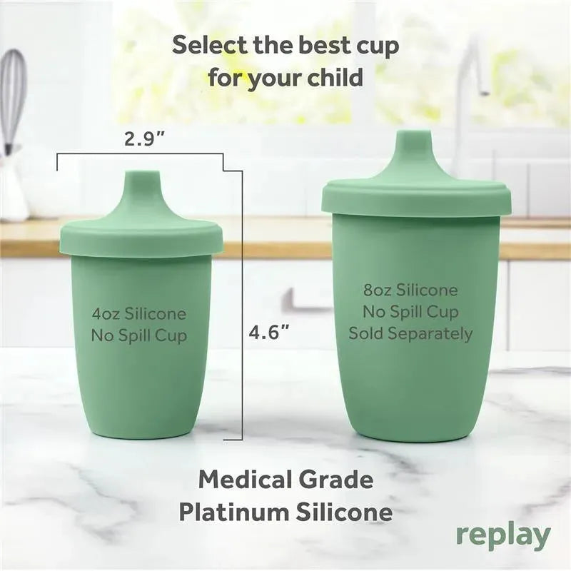 Re Play - 8Oz Sustainables Silicone Sippy Cup for Toddlers, Sage Image 3