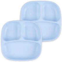 Re-Play - Deep Walled 3 Compartment Plates, Pack of 2, Ice Blue Image 1