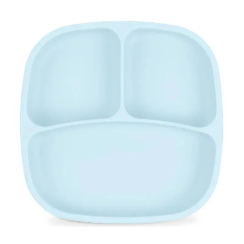 Re Play - Silicone Suction Divided Plate, Ice Blue Image 1