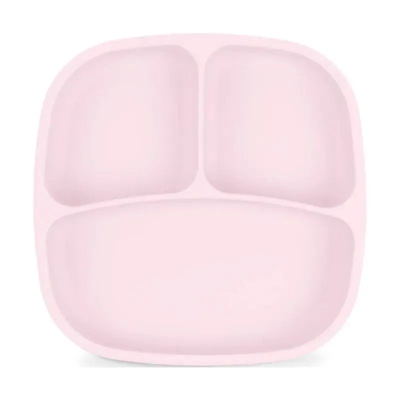 Re Play - Silicone Suction Divided Plate, Ice Pink Image 1