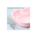 Re Play - Silicone Suction Divided Plate, Ice Pink Image 3