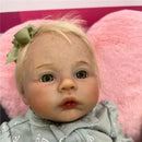 Reborn Baby Doll - White Vinyl & Blonde Hair, Meadow Image 1