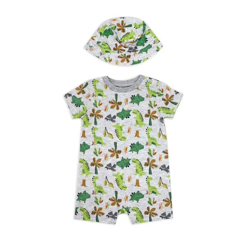 Rose Textile - 2Pk Baby Boys Dinosaurs Romper Set Image 1