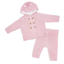 Rose Textile - 2Pk Baby Girls Pink Hooded Knit Set Image 1