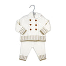 Rose Textile - 2Pk Baby Unisex Hooded Oatmeal Knit Set Image 2