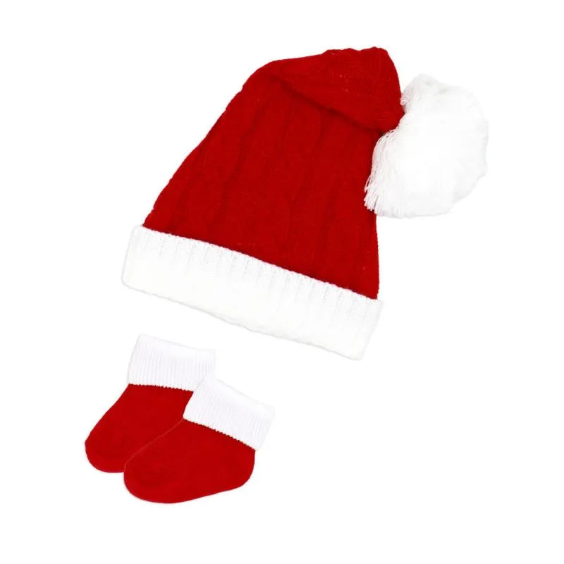 Rose Textile - 2Pk Red Santa Hat & Bootie Set  Image 1