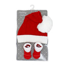 Rose Textile - 2Pk Red Santa Hat & Bootie Set  Image 2